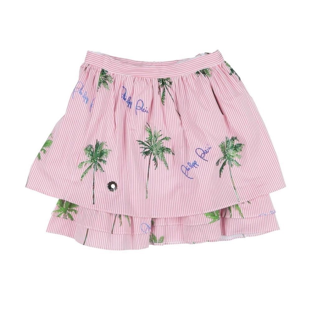 PHILIPP PLEIN ruffel skirt rhinestone embellishments. size 4/5